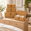 Wicker Storage Baskets with Lids – Rattan Organizer Boxes for Toys, Clothes & Home Storage-cc-092403