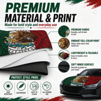 Mexican Flag Aztec Hood Cover
