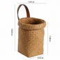 Woven Utensil Holder Basket – Kitchen Counter Organizer for Cooking Tools, Towels & Home Storage-091612-cc