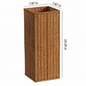 Woven Umbrella Stand with Side Pocket – Tall Entryway Organizer for Long & Folding Umbrellas-091616-cc