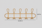 Woven Wall Hook Rack – Decorative Entryway Coat Hanger for Hats, Bags, Towels & Clothes-091620-cc