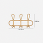 Woven Wall Hook Rack – Decorative Entryway Coat Hanger for Hats, Bags, Towels & Clothes-091620-cc