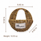 Woven Hanging Flower Basket – Decorative Wall Planter for Fence, Patio, Balcony & Home Decor-091623-cc