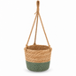 Woven Hanging Planter Basket with Rope – Boho Plant Holder for Indoor Plants, Flowers & Home Decor-cc-092406