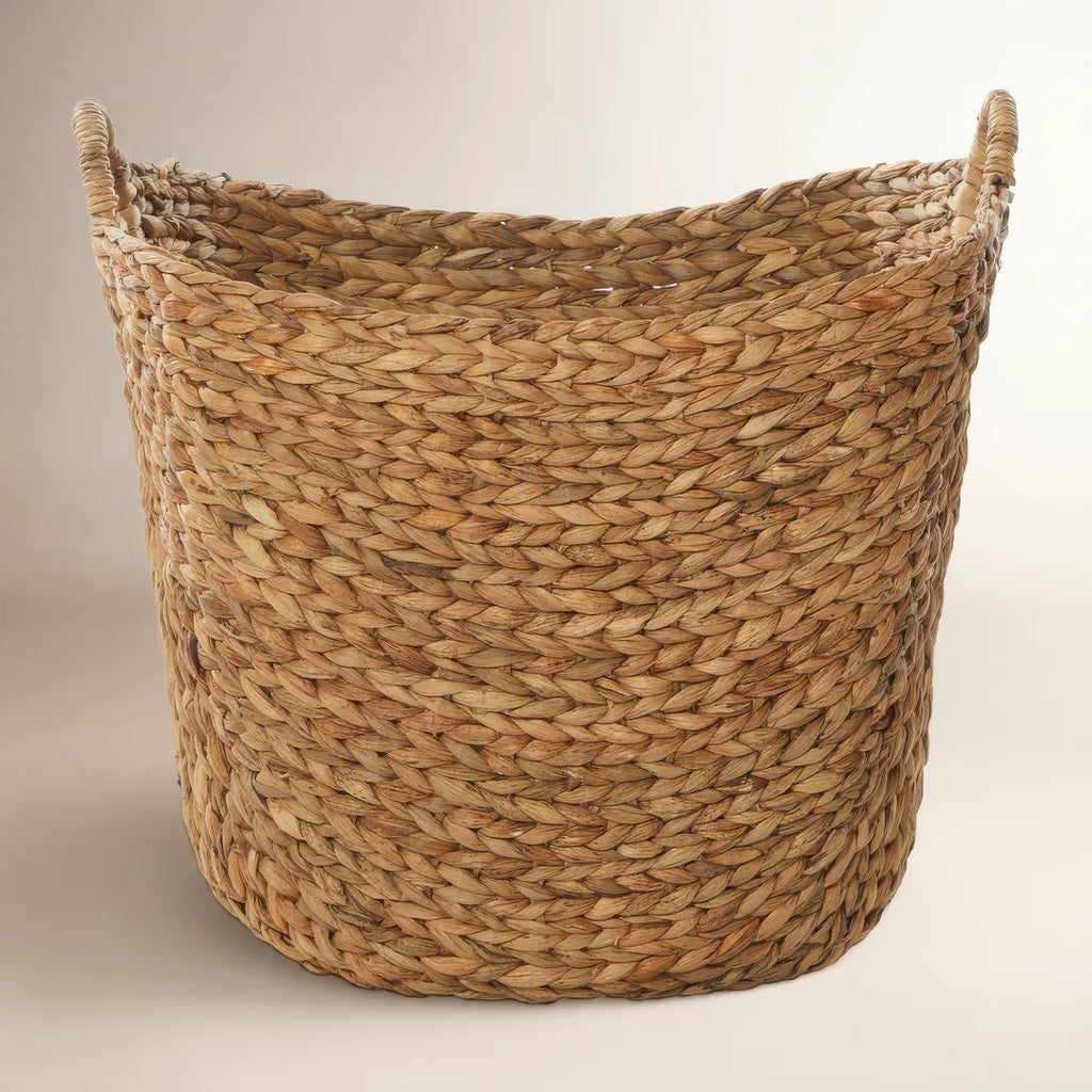 Seagrass Handmade Large Woven Brown Decorative and Functional Storage Basket