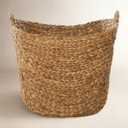 Seagrass Handmade Large Woven Brown Decorative and Functional Storage Basket