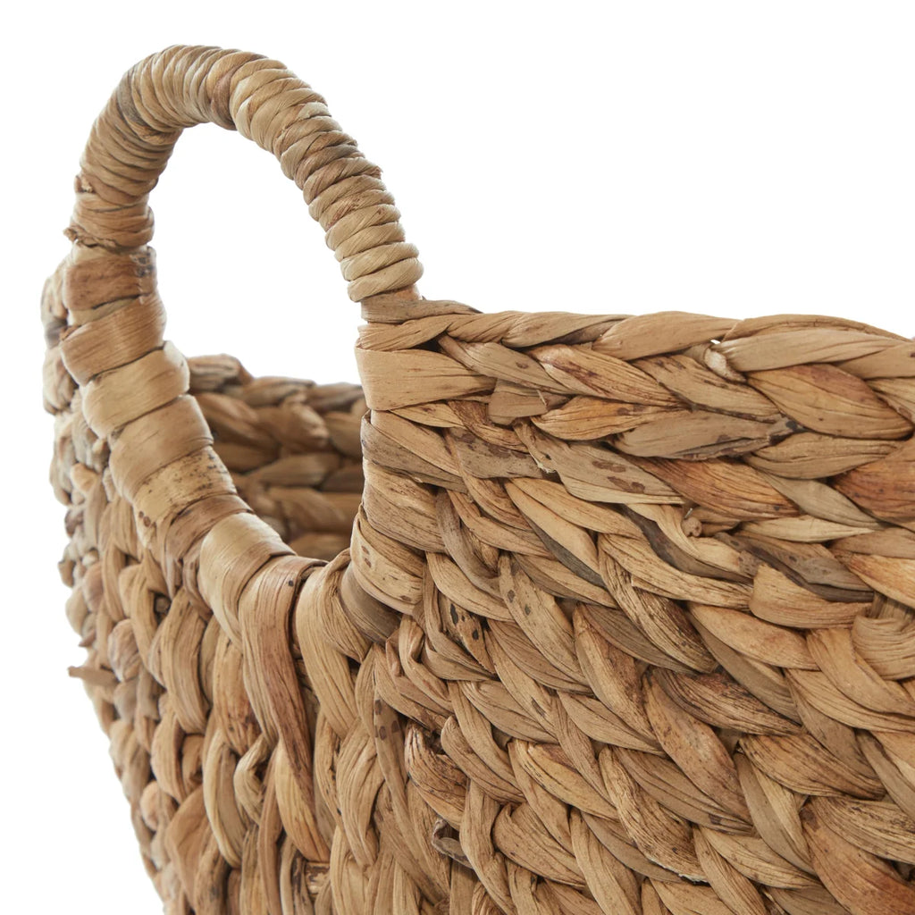 Seagrass Handmade Large Woven Brown Decorative and Functional Storage Basket