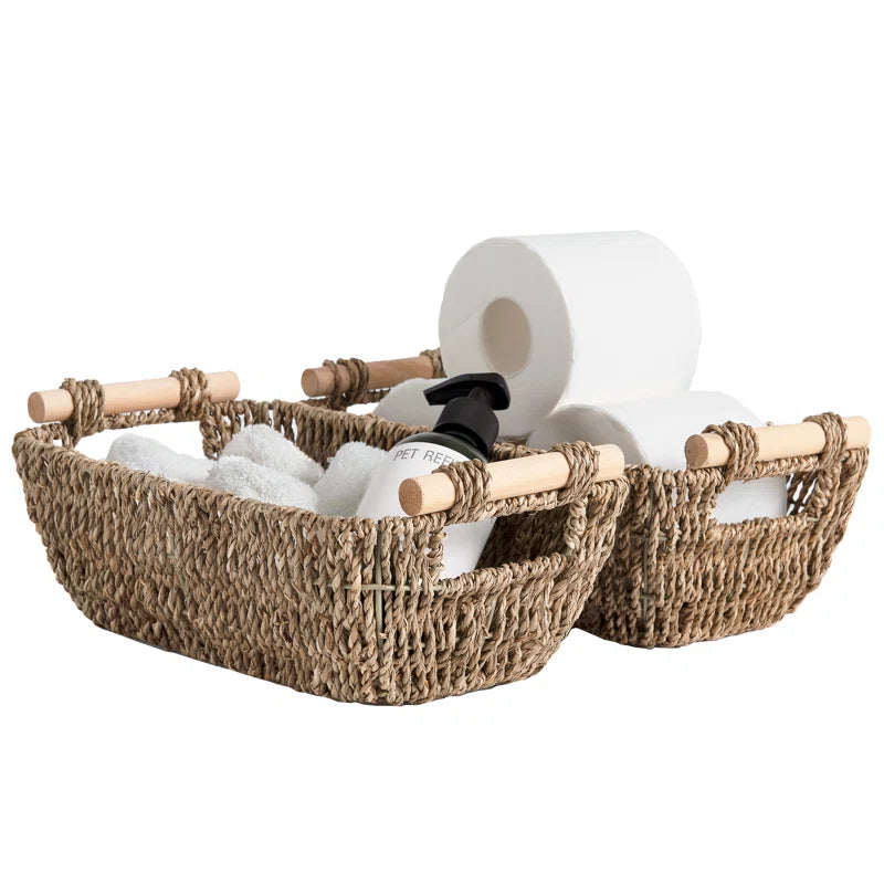 Handwoven Wicker Basket Set (Set of 2)