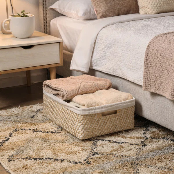 Hand-woven Bawan rattan decorative basket