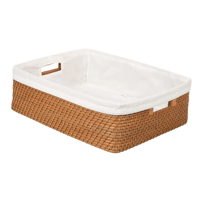 Hand-woven Bawan rattan decorative basket