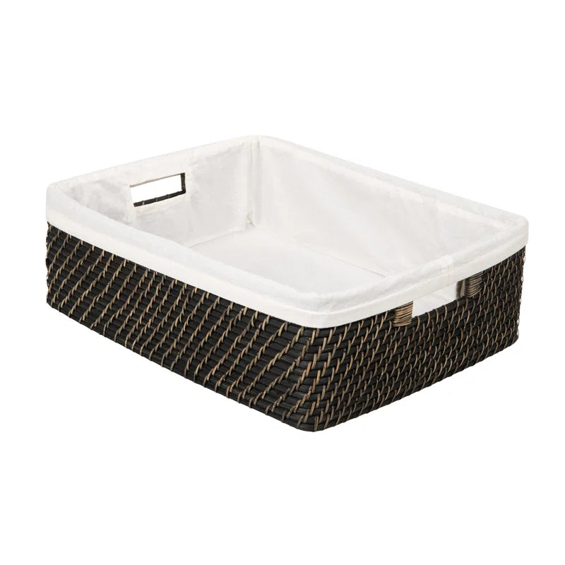 Hand-woven Bawan rattan decorative basket