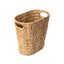 Handwoven Water Hyacinth Trash Can with Built-in Handles