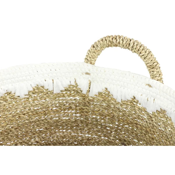 Hand-woven seagrass decorative basket Three-piece set