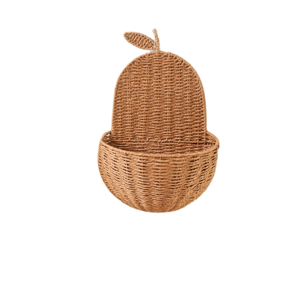 Woven Wall Storage Basket – Decorative Hanging Organizer for Bathroom, Bedroom & Entryway-cc-091703