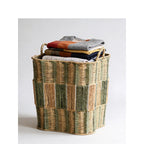 Woven Storage Basket with Handles – Large Decorative Laundry Hamper for Bedroom, Living Room & Home Organization-091625-cc