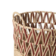 Large Woven Laundry Basket with Handles – Round Decorative Storage Hamper-cc-091720