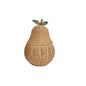 Pear Shaped Woven Storage Basket with Lid, Decorative Fruit Basket for Toys, Laundry & Home Organization-cc-091811