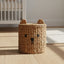 Cute Bear Woven Storage Basket with Lid – Kids Room Toy & Nursery Organizer