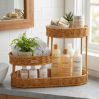 3-Tier Woven Storage Organizer – Countertop Basket Rack for Kitchen, Bathroom & Vanity-cc-091716