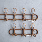 Woven Wall Hook Rack – Decorative Entryway Coat Hanger for Hats, Bags, Towels & Clothes-091620-cc
