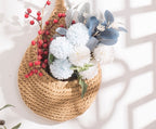 Handwoven Hanging Wall Basket – Boho Woven Planter & Decorative Storage Basket for Flowers, Plants and Home Decor-cc-091806