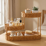 3-Tier Woven Storage Organizer – Countertop Basket Rack for Kitchen, Bathroom & Vanity-cc-091716