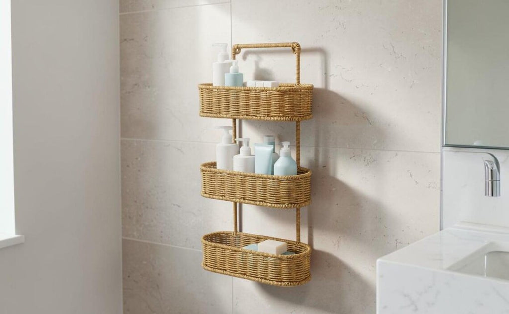 No Drill Wall Storage Basket