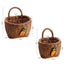 Cesta de almacenamiento ecol�gica con patr�n de zanahoria