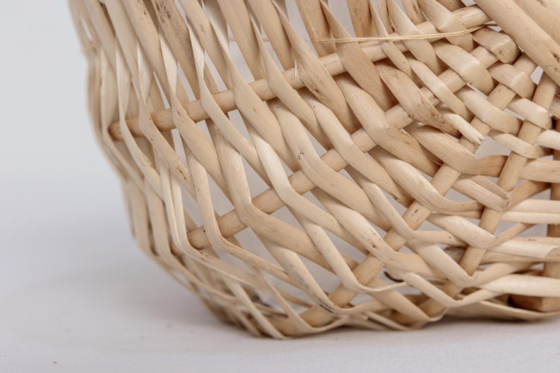 Woven Willow Basket Set with Handle & Liner: Farmhouse Decor