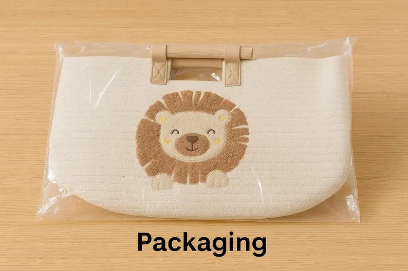 Personalized Cotton Rope Toy Storage Basket
