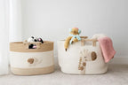 Personalized Cotton Rope Toy Storage Basket