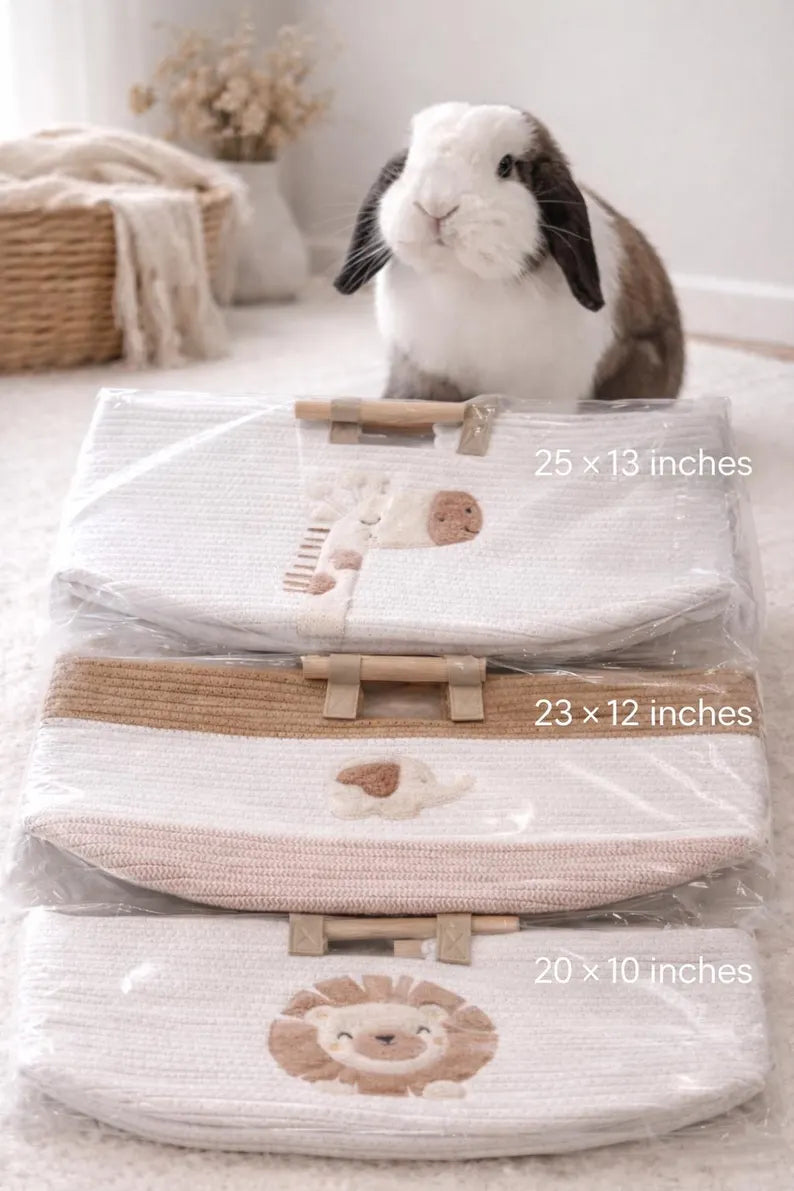 Personalized Cotton Rope Toy Storage Basket