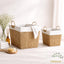 Woven Storage Basket with Fabric Lining - Rope Laundry Basket