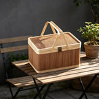Handmade Woven Storage Basket | Bamboo Weaving with Healing Energy Gentle