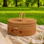 Handwoven Rattan Storage Basket with Lid