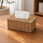 Rattan Tissue Box Cover - Natural Woven Dispenser