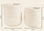 Handmade White Cotton Woven Storage Basket Set (Set of 2)