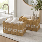 Handwoven Paper Rope Storage Basket